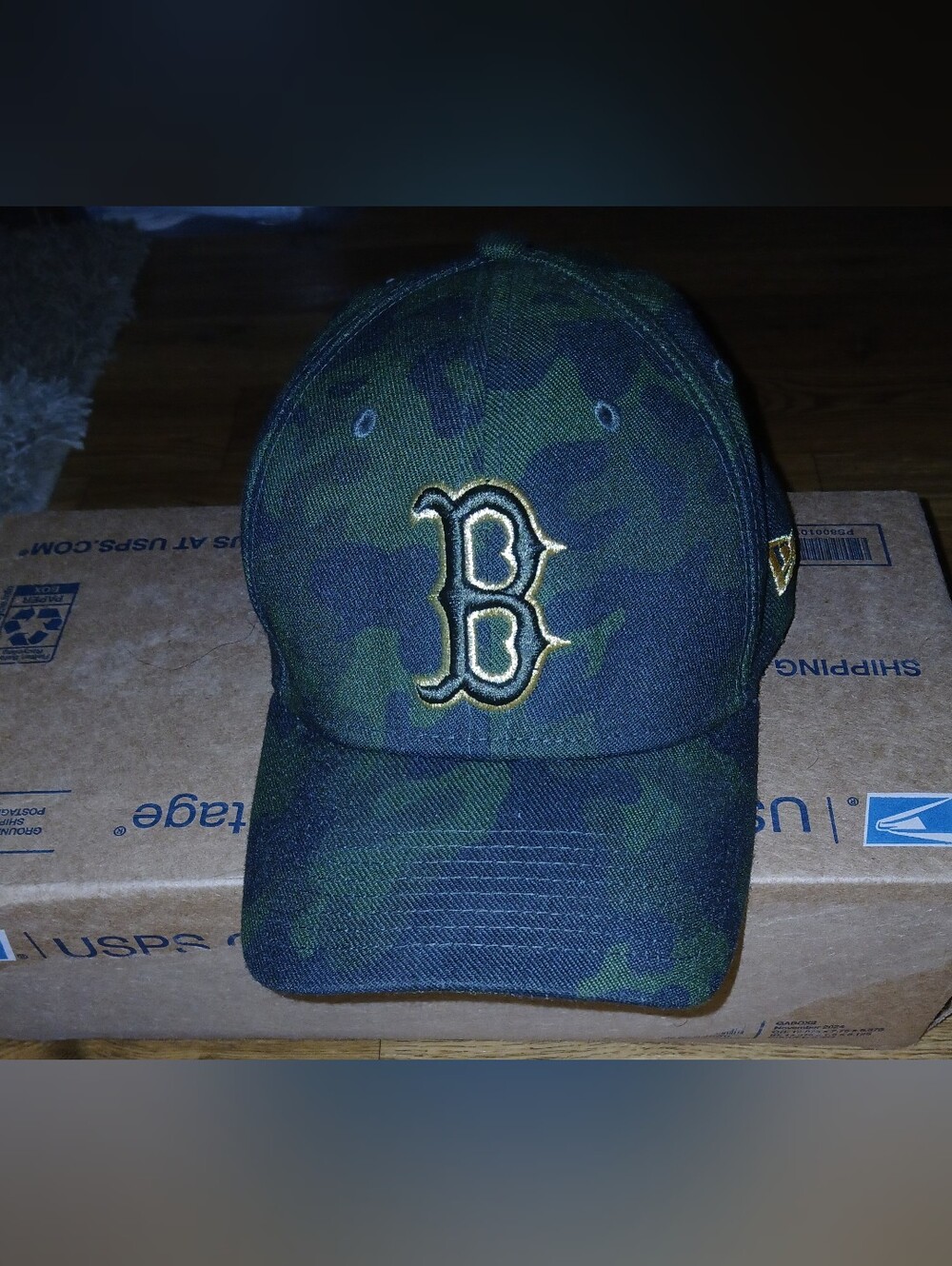 Boston Red Sox 2019 ARMED FORCES STARS N STRIPES FLEX Hat by New Era
